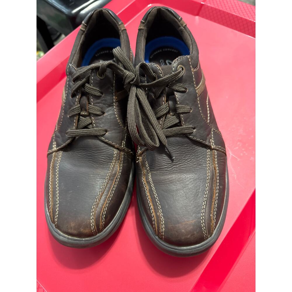 Clarks‎ Men's Bradley Walk Brown Tumbled Leather Extreme Comfort Casual Shoes 10